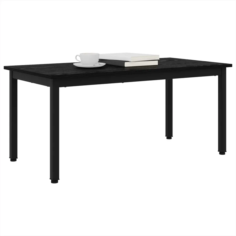 Table basse Chêne noir 100 x 50 x 45 cm Bois d'ingénierie - 3