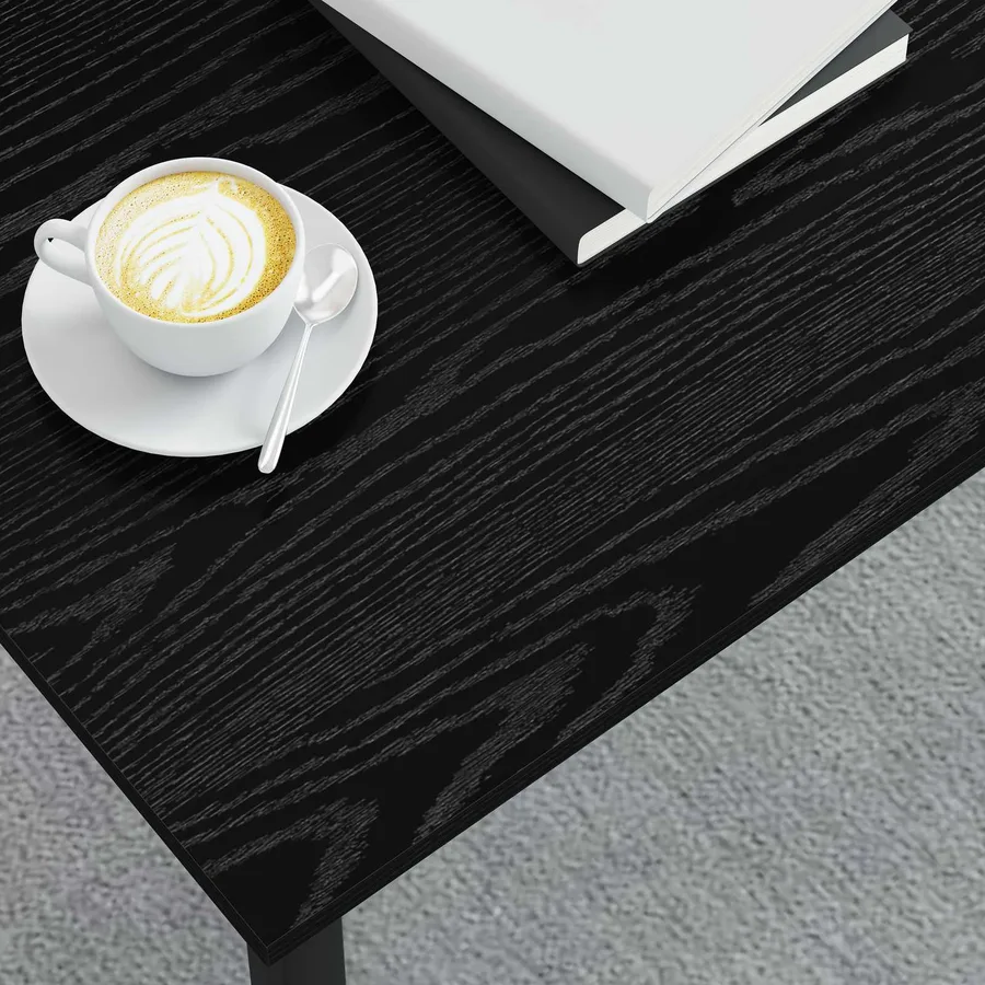 Table basse Chêne noir 100 x 50 x 45 cm Bois d'ingénierie - 4