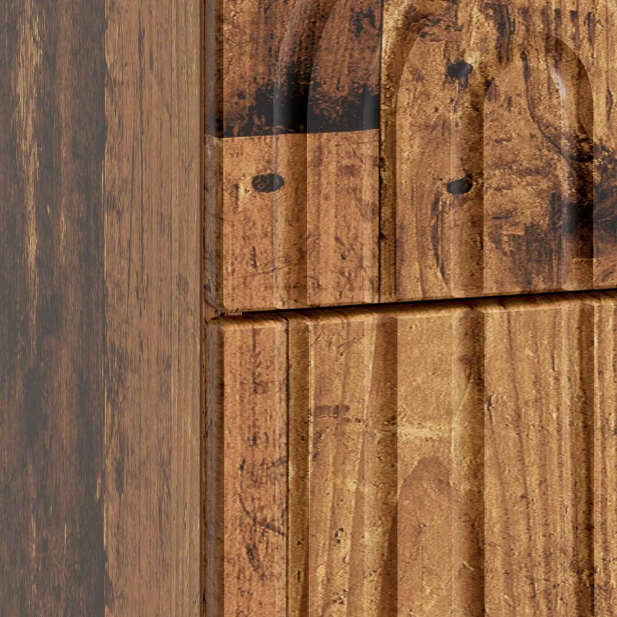 Cabinet de chevet 2 pcs Bois ancien 43 x 34,5 x 48 cm - 8