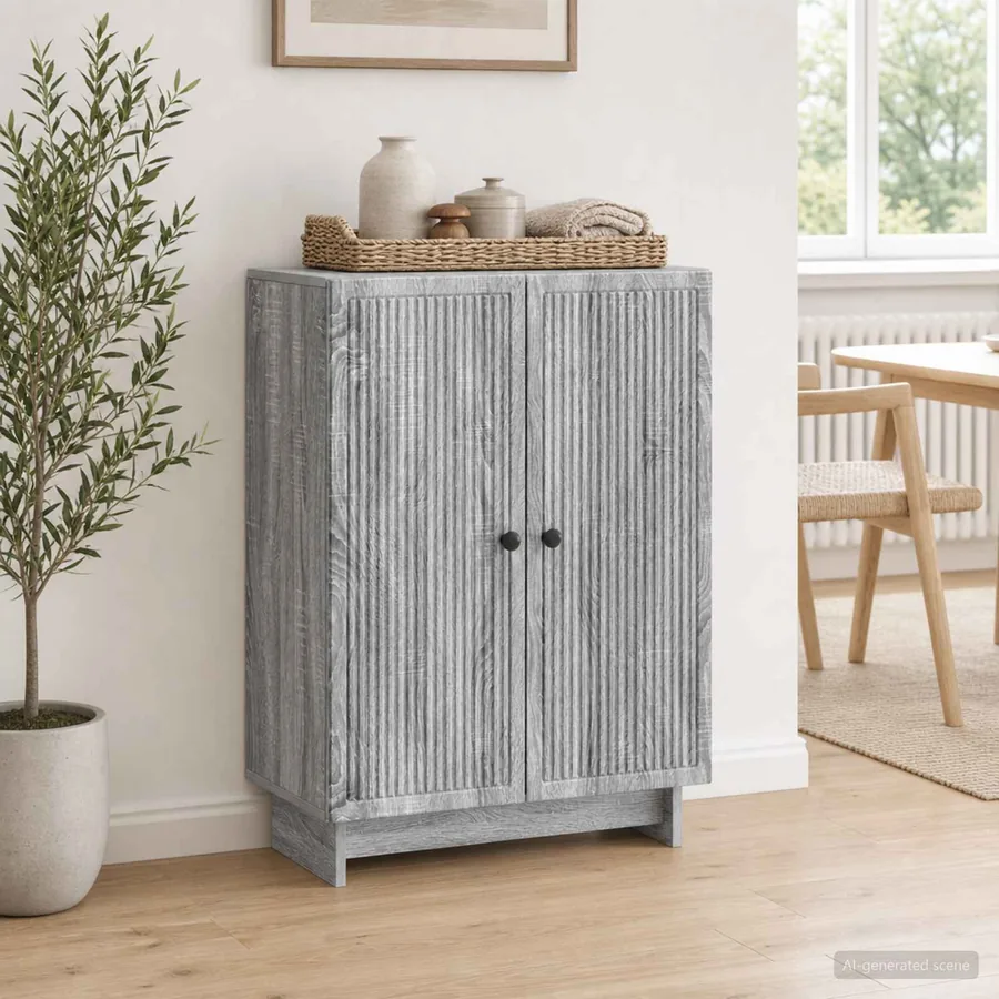 Buffet Sonoma gris 66 x 34,5 x 90 cm Bois d'ingénierie