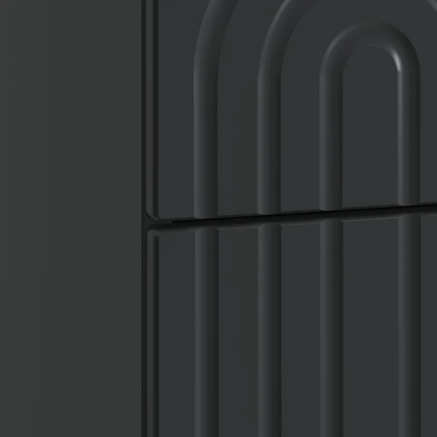 Cabinet de chevet avec tiroir 2 pcs Noir 43 x 34,5 x 48 cm - 8