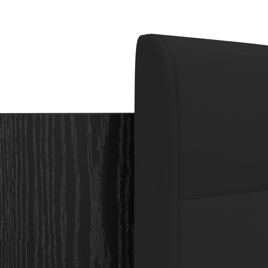 Cadre de lit avec tête de lit Chêne noir 180 x 200 cm - 9