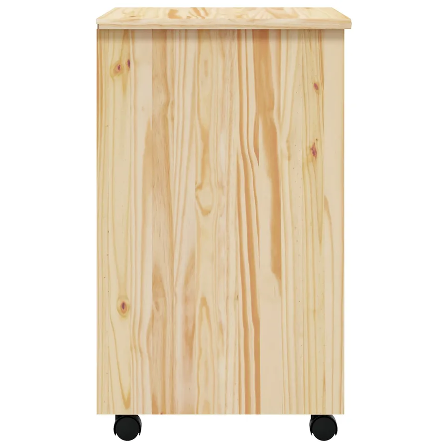 Cabinet Roulant avec Tiroirs avec roue MOSS Vernis transparent - 6