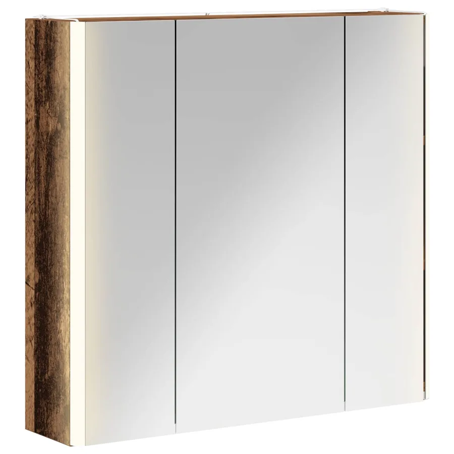 Armoire Miroir de Salle de Bain Bois ancien - 2