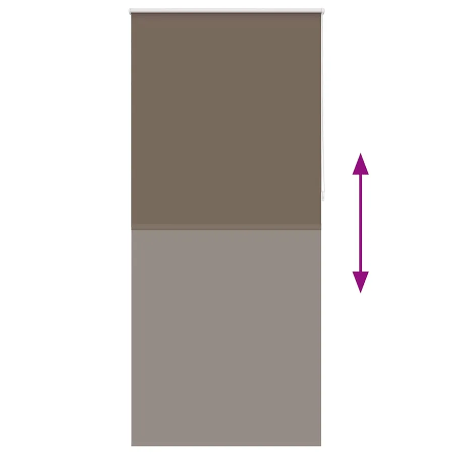 Store enrouleur occultant 84,4 x 230 cm, largeur du tissu 80 cm, couleur café - 9