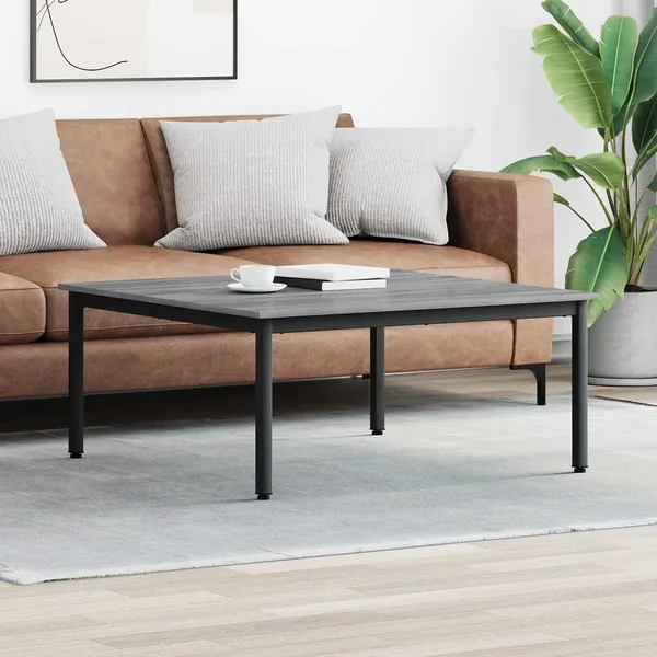 Table basse Gris Sonoma 100 x 100 x 45 cm Bois d'ingénierie