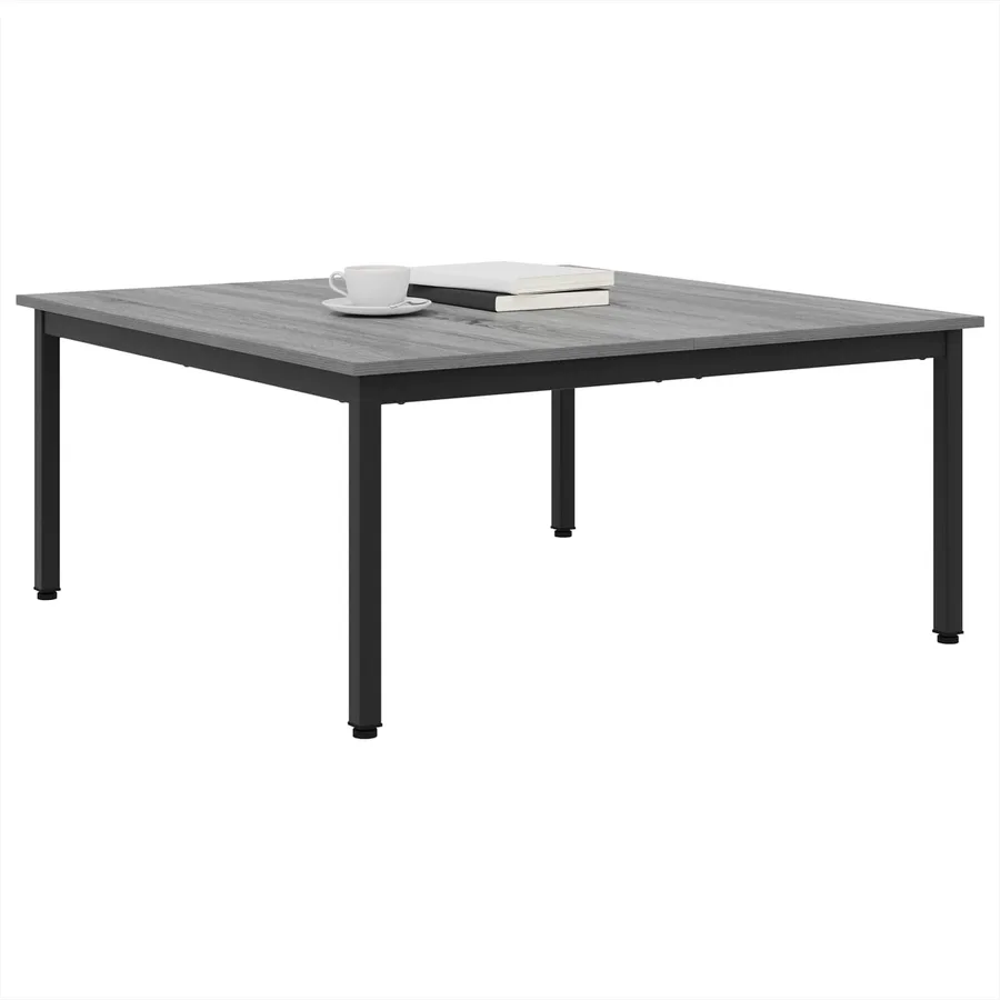 Table basse Gris Sonoma 100 x 100 x 45 cm Bois d'ingénierie - 3