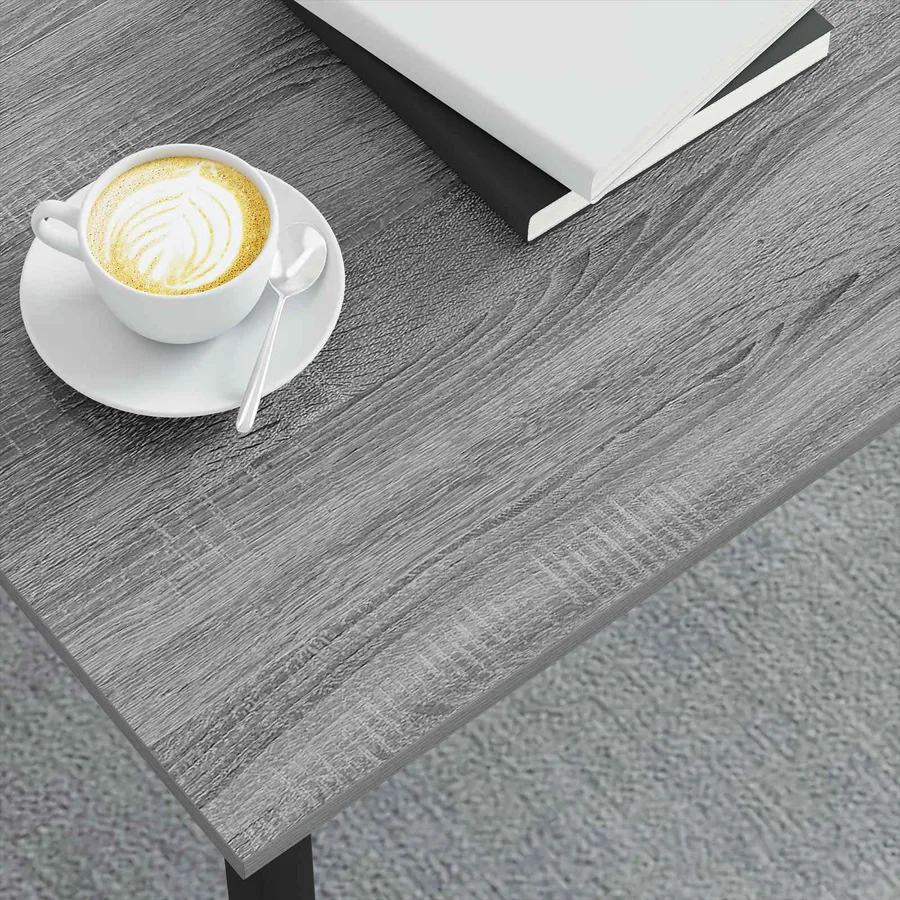 Table basse Gris Sonoma 100 x 100 x 45 cm Bois d'ingénierie - 4