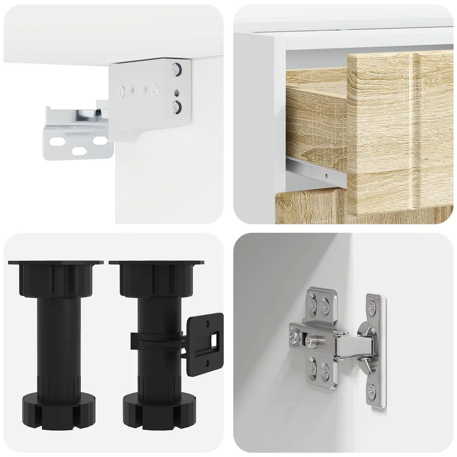 Unité de cuisine LUCCA 8 pcs Chêne Sonoma Bois d'ingénierie - 5