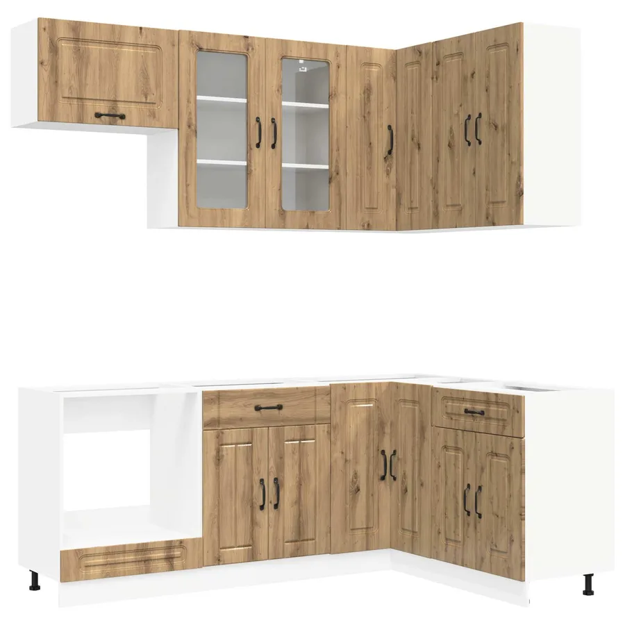 Unité de cuisine KALMAR 8 pcs Chêne artisanal Bois d'ingénierie - 2