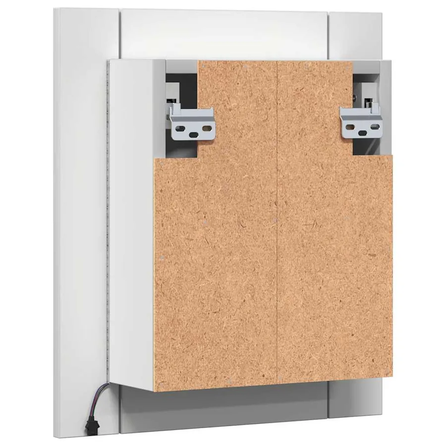 LED Bathroom Mirror Cabinet White 40x12x45 cm Acrylic - 11