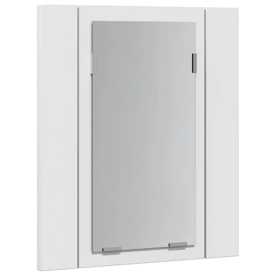 LED Bathroom Mirror Cabinet White 40x12x45 cm Acrylic - 8