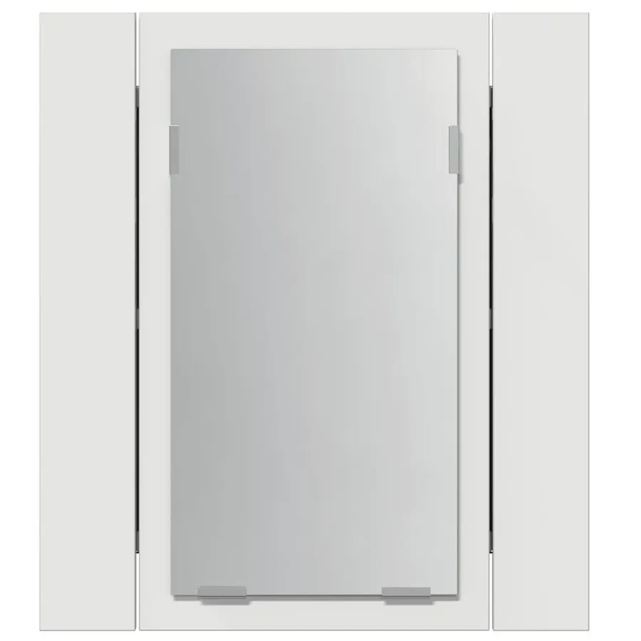 LED Bathroom Mirror Cabinet White 40x12x45 cm Acrylic - 9