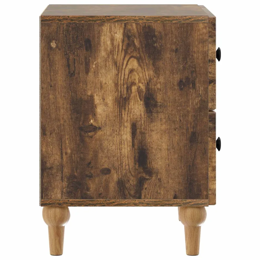 Cabinet de chevet avec tiroir Chêne fumé 43 x 34,5 x 48 cm - 6