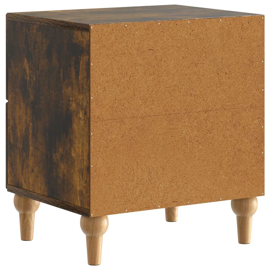 Cabinet de chevet avec tiroir Chêne fumé 43 x 34,5 x 48 cm - 7