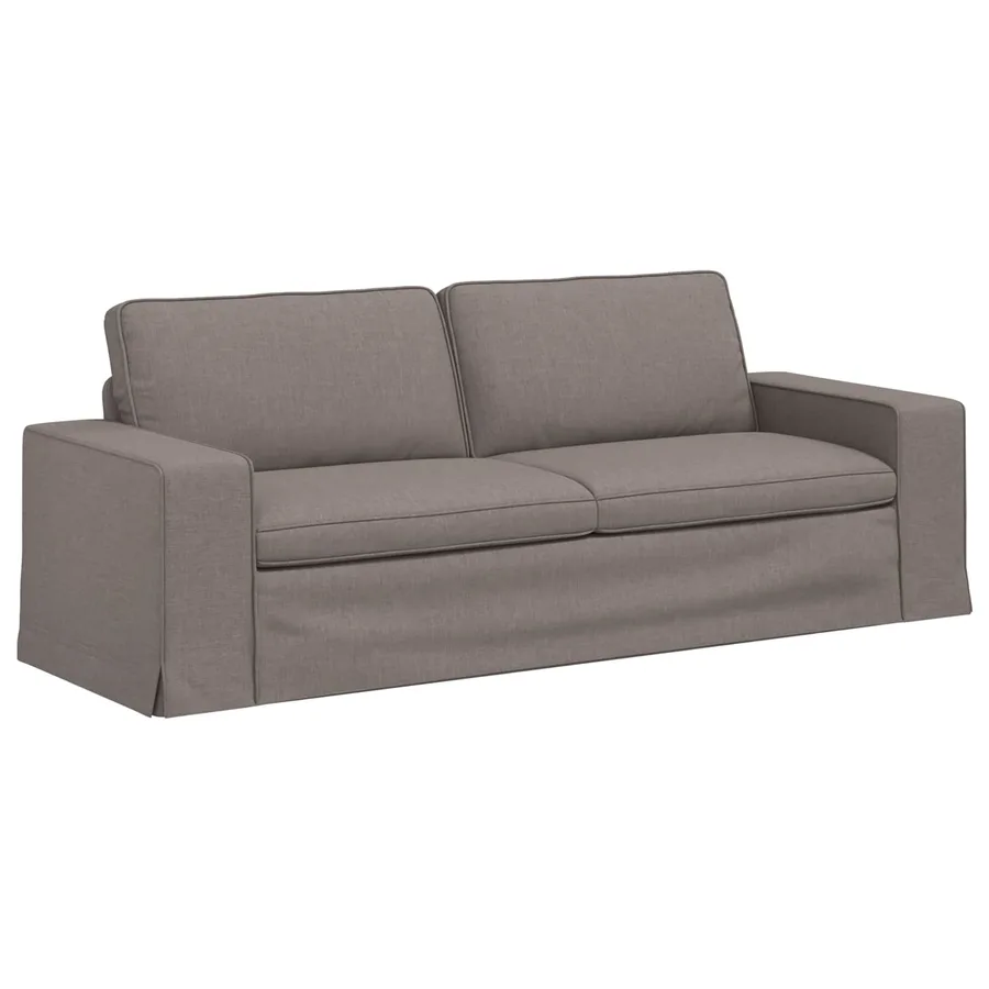 Ensemble de Canapés 2 pcs Taupe 222 x 80 x 82 cm tissu - 5