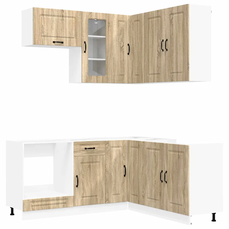 Unité de cuisine KALMAR 8 pcs Chêne Sonoma Bois d'ingénierie - 2