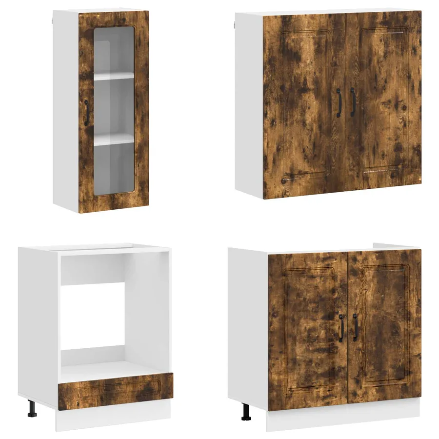 Unité de cuisine KALMAR 8 pcs Chêne fumé Bois d'ingénierie - 3