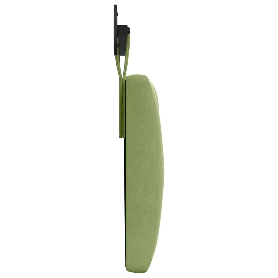 Tête de lit suspendue Avec lumière LED Vert clair Velours - 6