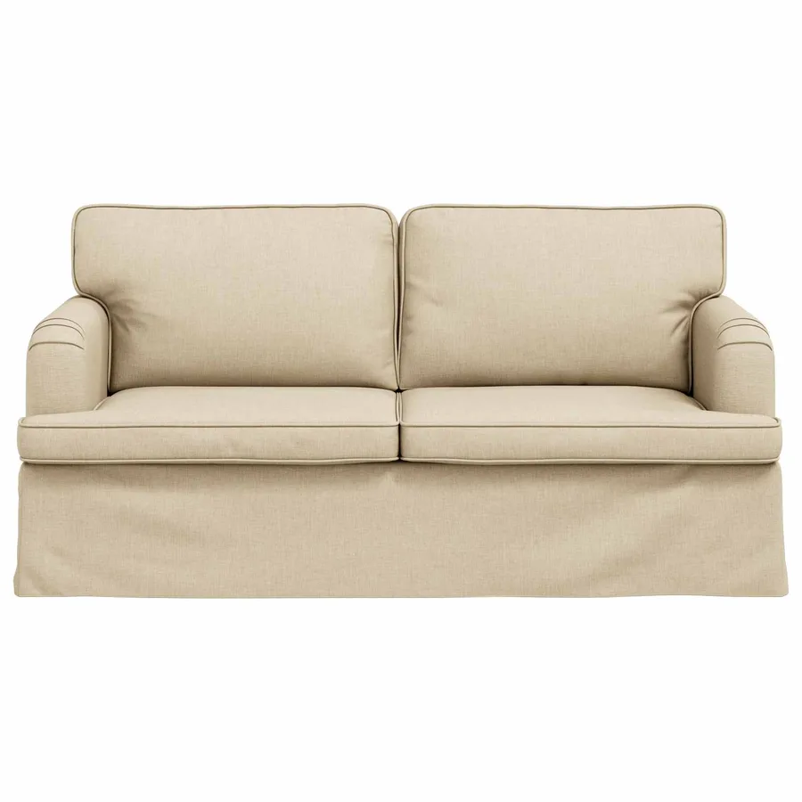 Canapé Crème 162 x 80 x 85 cm tissu - 4