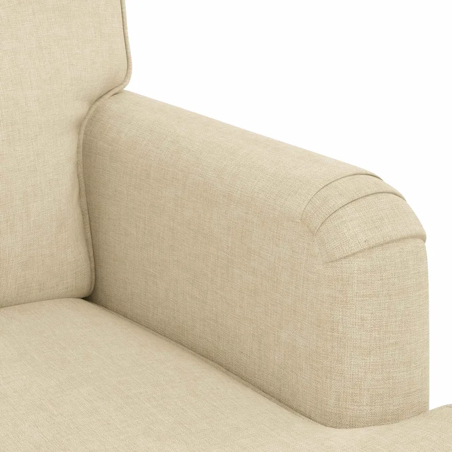 Canapé Crème 162 x 80 x 85 cm tissu - 7