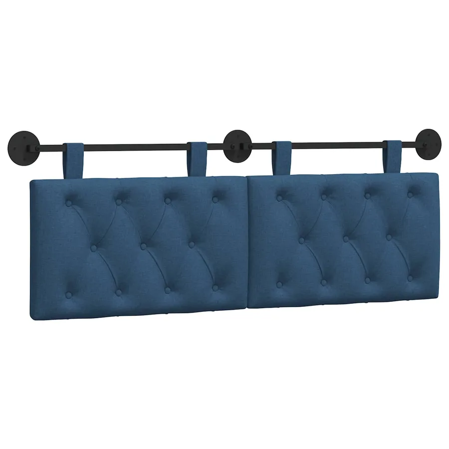 Tête de lit suspendue Bleu Tissu - 2