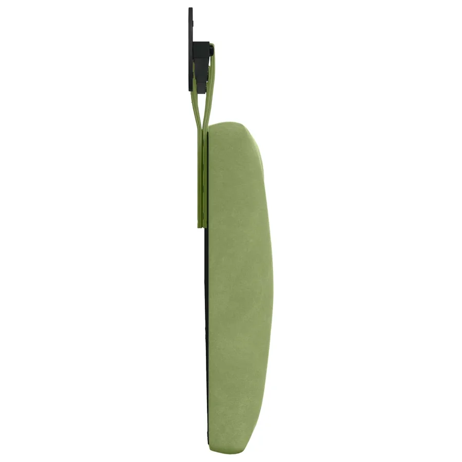 Tête de lit suspendue Avec lumière LED Vert clair Velours - 6