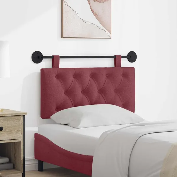 Tête de lit suspendue Bordeaux Tissu