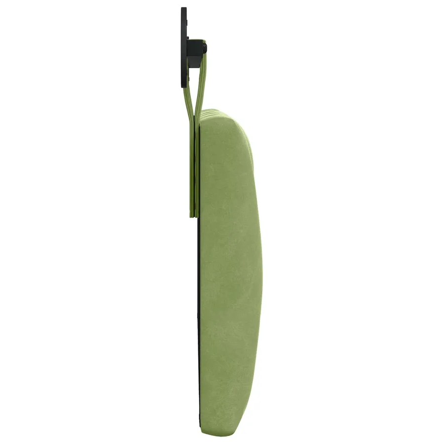 Tête de lit suspendue Avec lumière LED Vert clair Velours - 6
