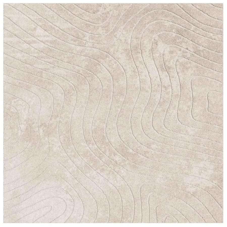 Tapis de surface Carré PALMERAS Beige 120 x 120 cm Polyester - 2