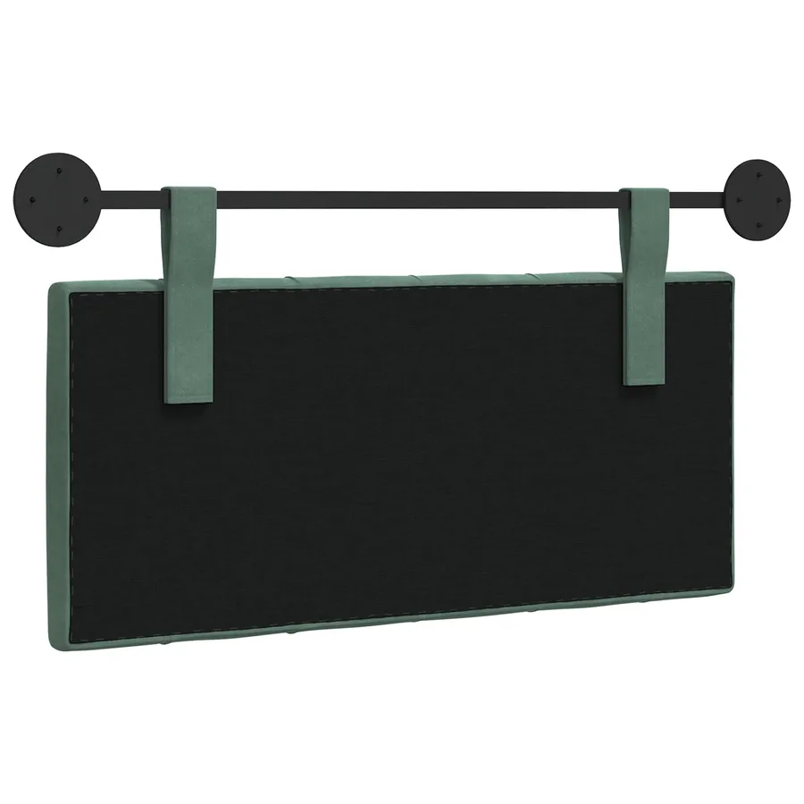 Tête de lit suspendue Avec lumière LED Vert Mer Velours - 7