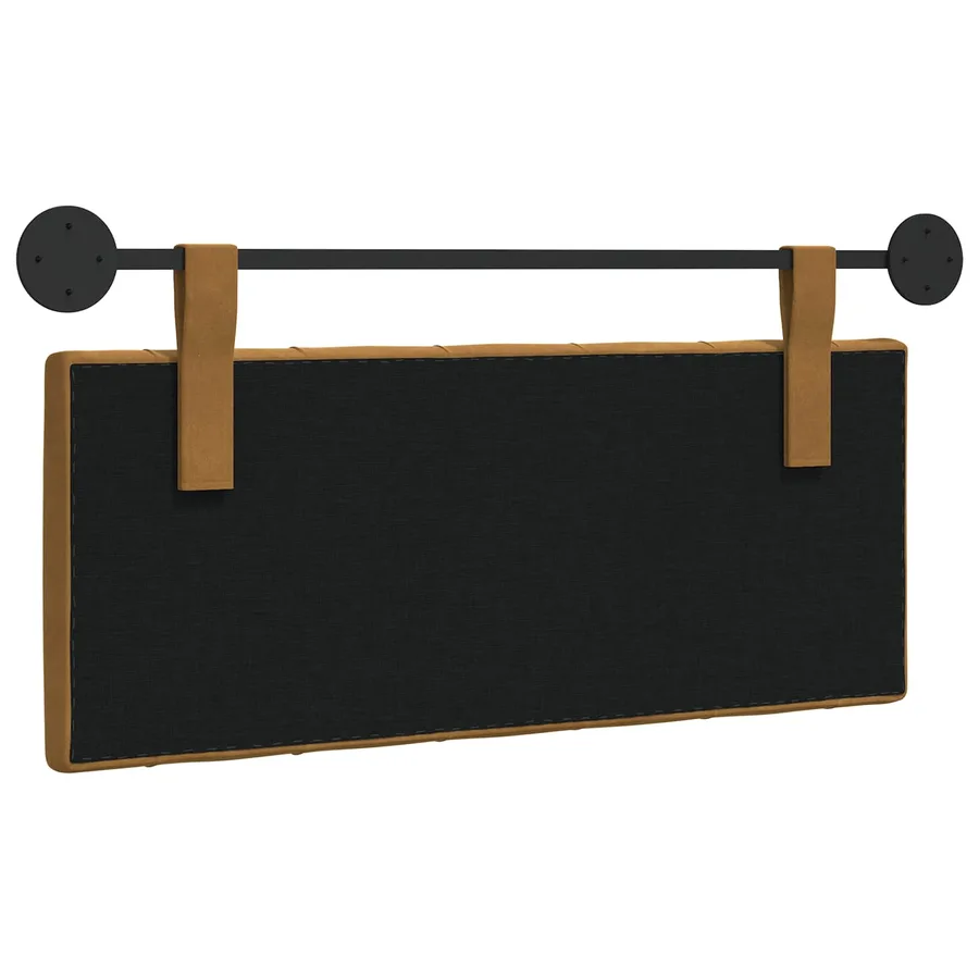 Tête de lit suspendue Avec lumière LED Marron Velours - 7