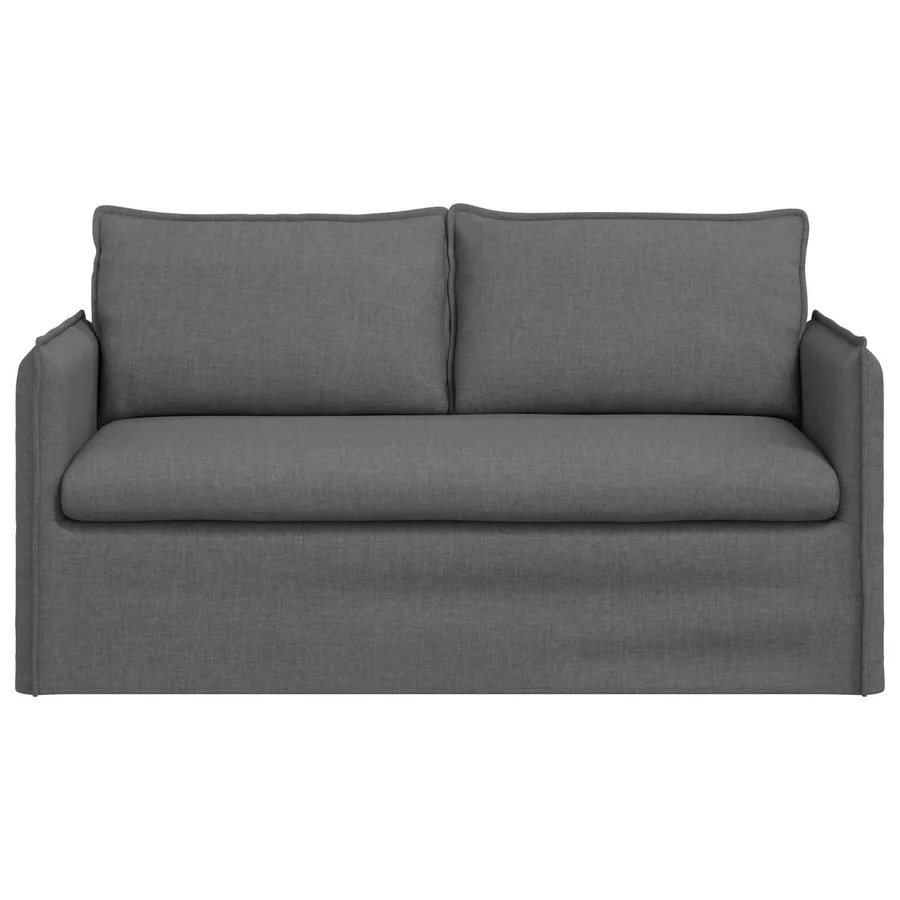Canapé Gris foncé 156 x 82 x 85 cm tissu - 4