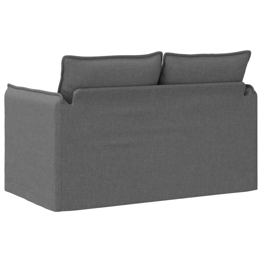 Canapé Gris foncé 136 x 82 x 85 cm tissu - 6