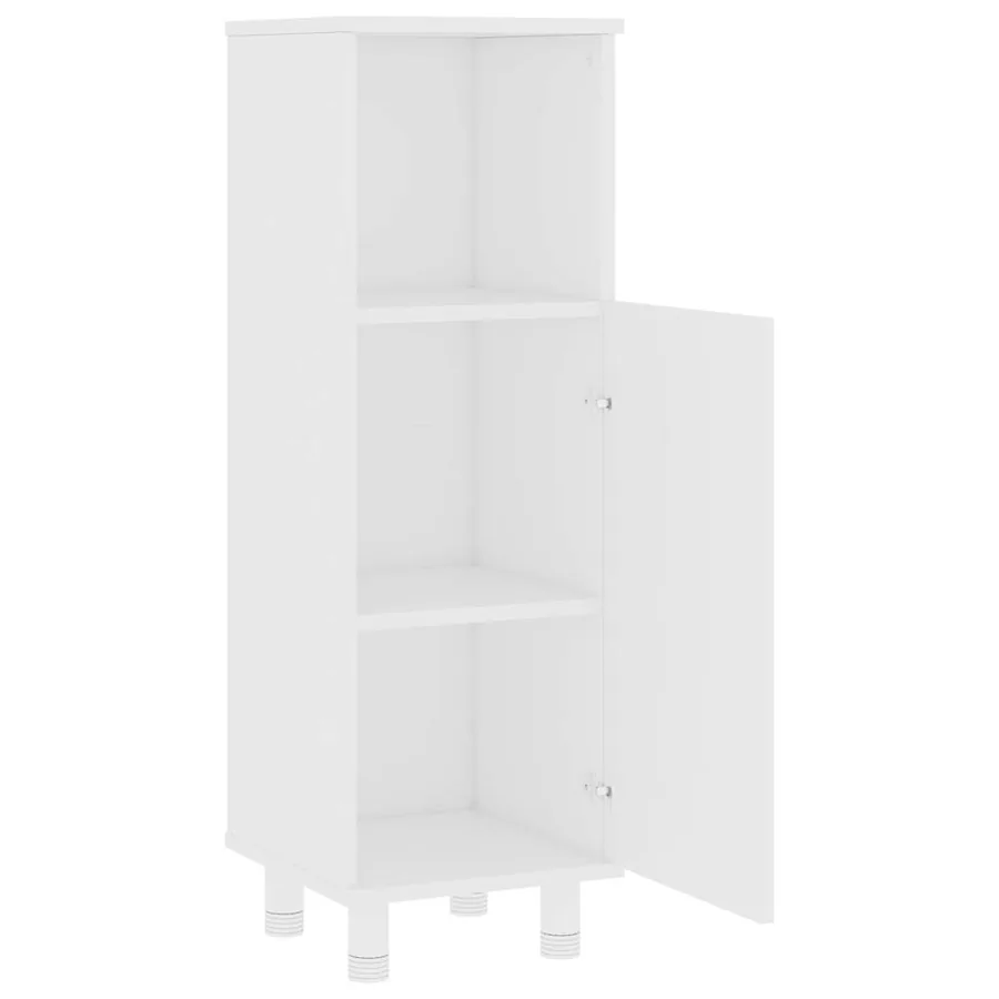 Ensemble de meubles de bain 3 pcs Blanc Bois d'ingénierie - 9