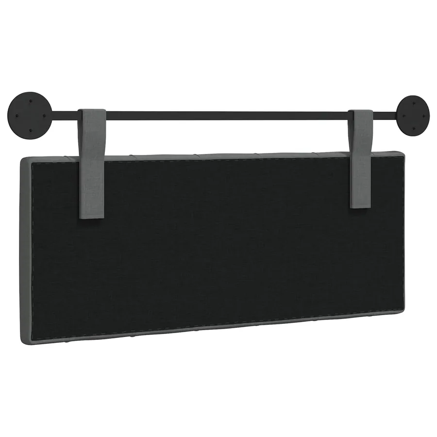 Tête de lit suspendue Gris foncé Tissu - 7