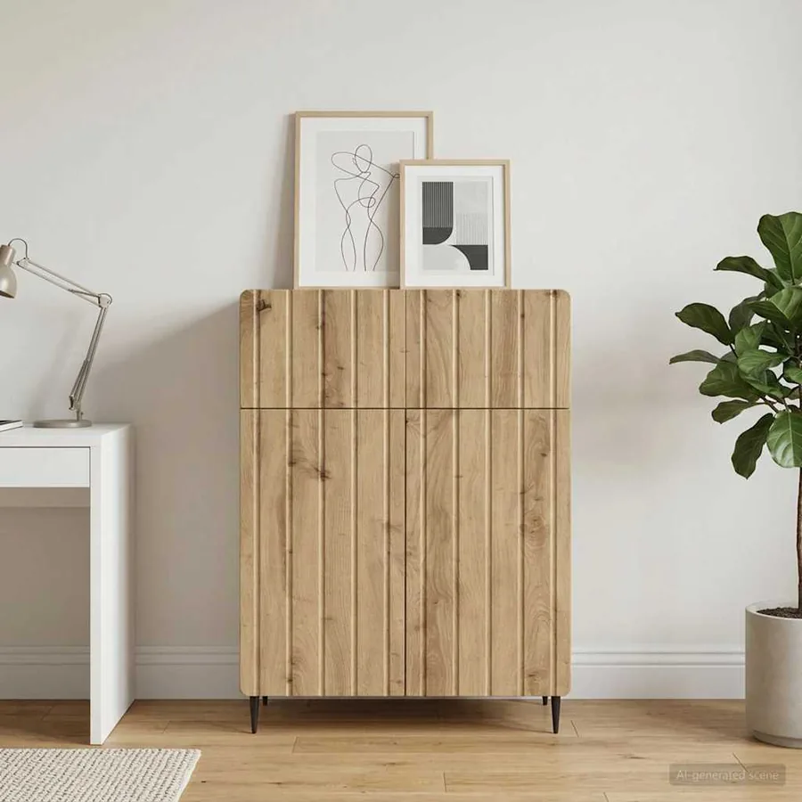 Buffet Chêne artisanal 66 x 34,5 x 92 cm Bois d'ingénierie