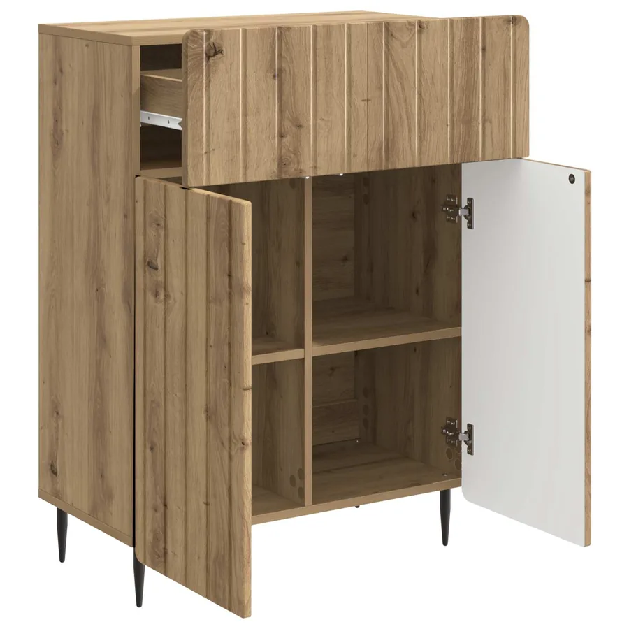 Buffet Chêne artisanal 66 x 34,5 x 92 cm Bois d'ingénierie - 5