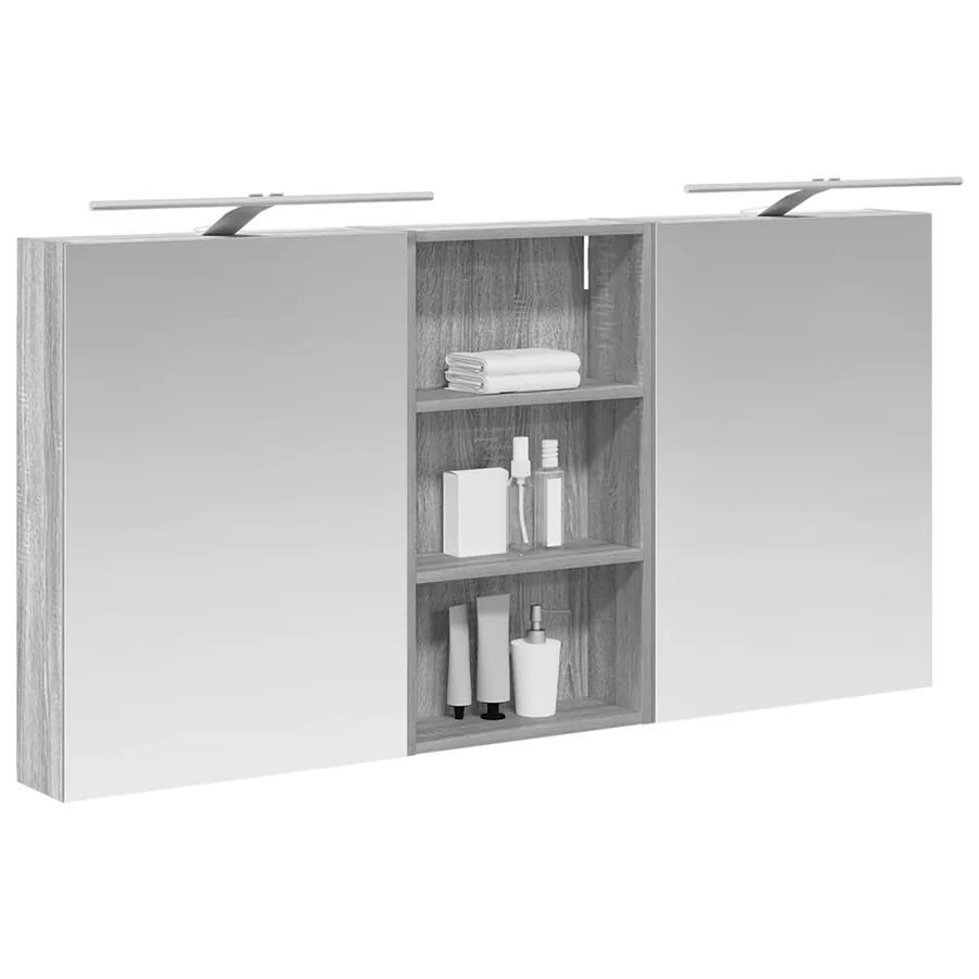 Ensemble de Meubles de Salle de Bain 3 pcs 140 x 14,5 x 70 cm - 3