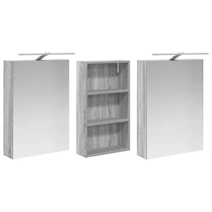 Ensemble de Meubles de Salle de Bain 3 pcs 140 x 14,5 x 70 cm - 5