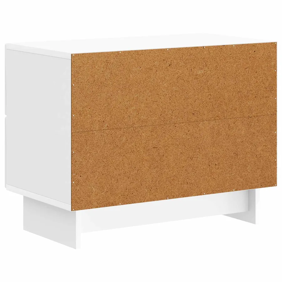 Cabinet de chevet Blanc brillant 62 x 34,5 x 47,5 cm - 7