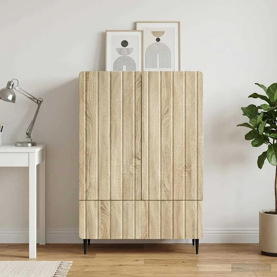 Buffet Chêne Sonoma 66 x 34,5 x 97 cm Bois d'ingénierie - 3