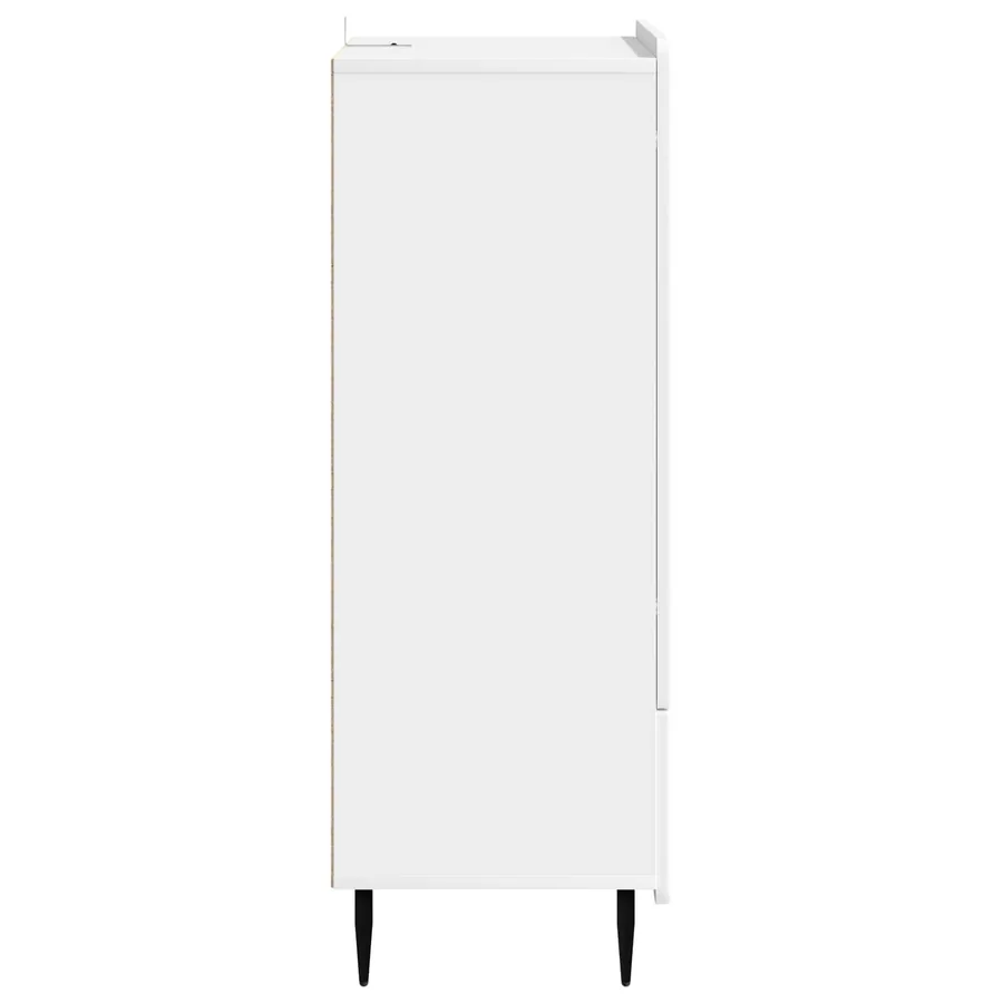 Buffet Blanc 66 x 34,5 x 97 cm Bois d'ingénierie - 6