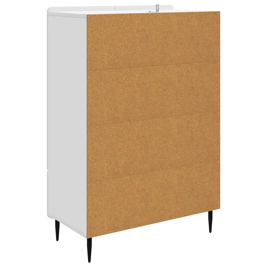 Buffet Blanc 66 x 34,5 x 97 cm Bois d'ingénierie - 7