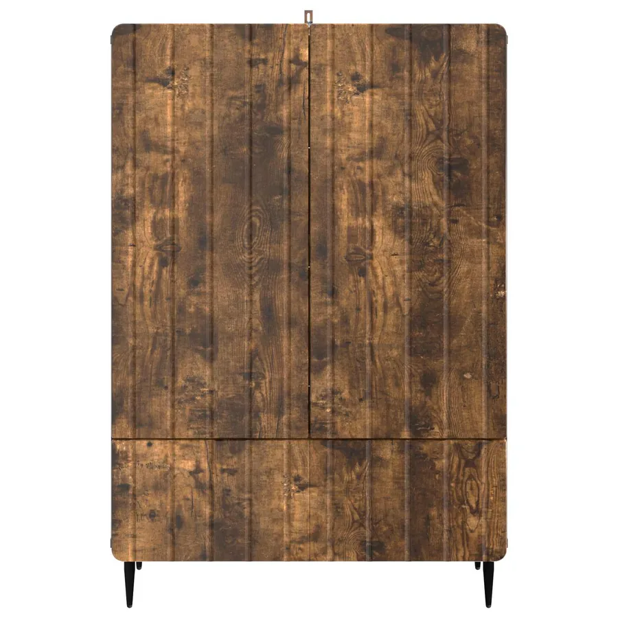 Buffet Chêne fumé 66 x 34,5 x 97 cm Bois d'ingénierie - 5