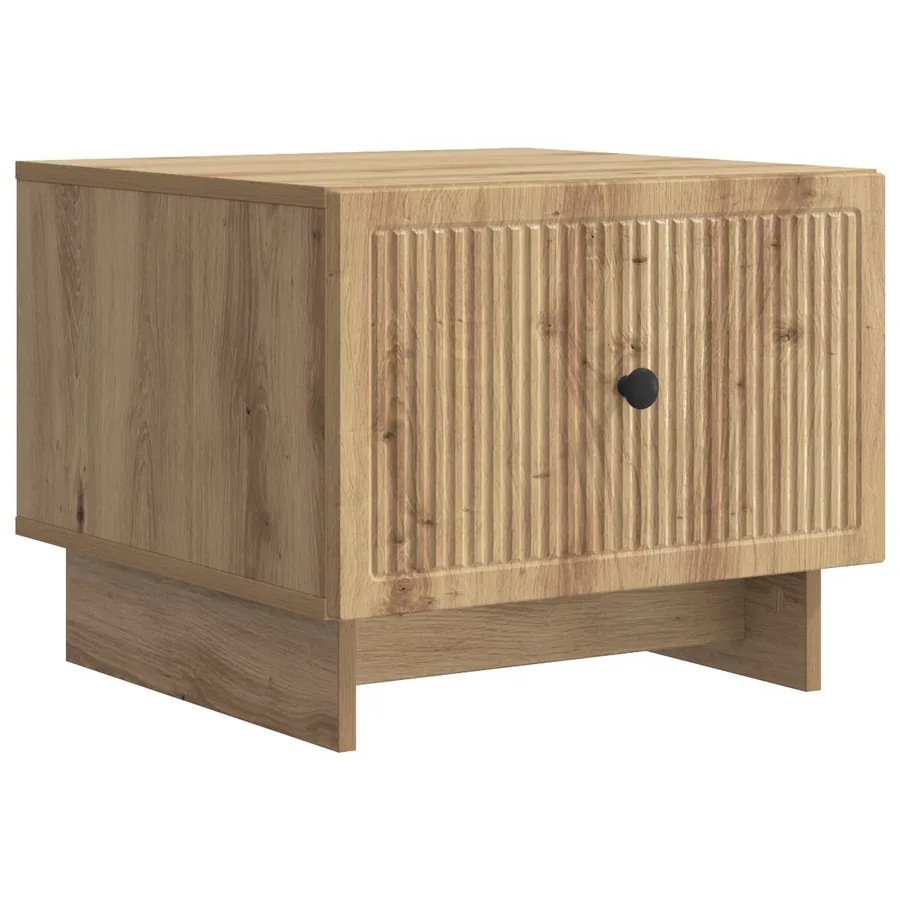 Table basse Chêne artisanal 49 x 50 x 40 cm Bois d'ingénierie - 2