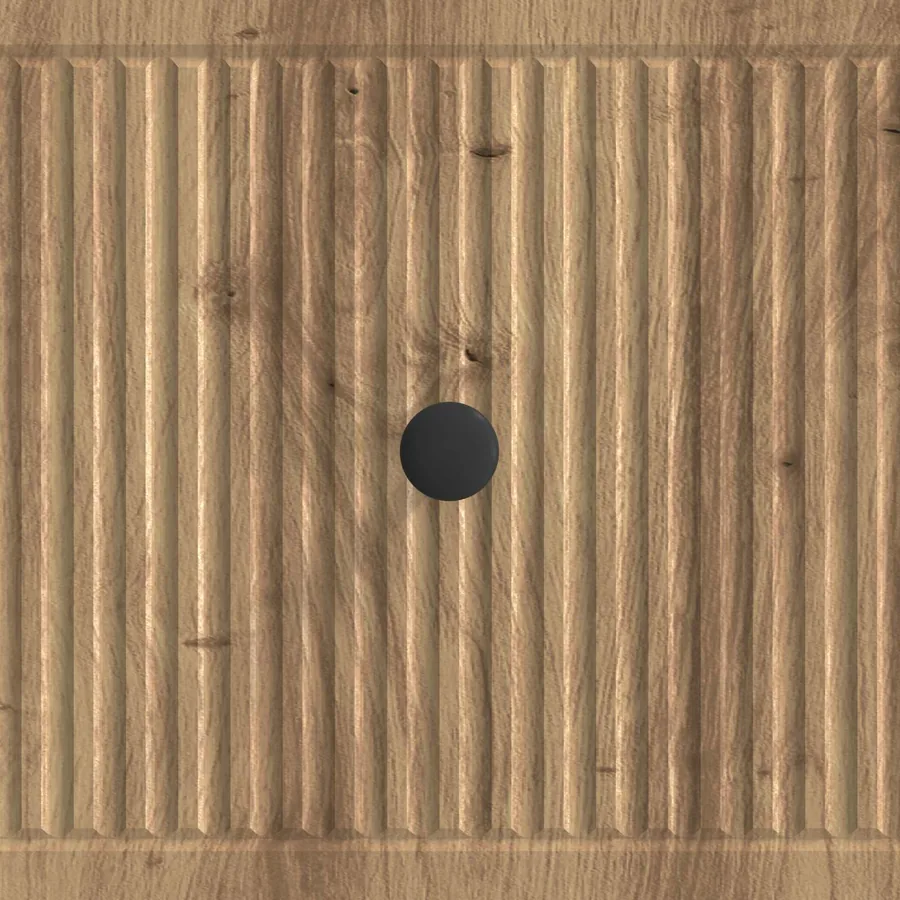 Table basse Chêne artisanal 49 x 50 x 40 cm Bois d'ingénierie - 9