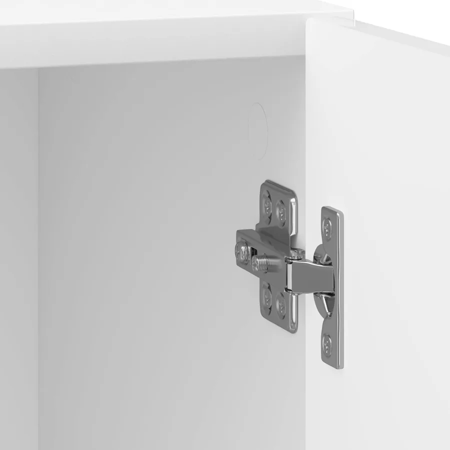 Cabinet de chevet 2 pcs Blanc brillant 43 x 34,5 x 50 cm - 11