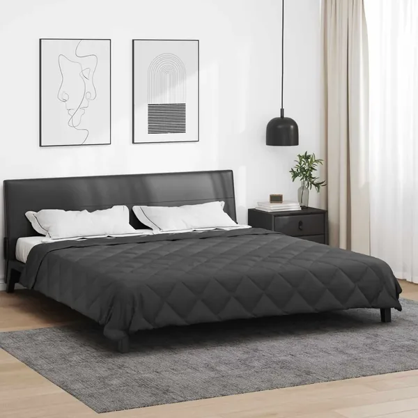 Duvet d'été simple Anthracite 220 x 240 cm Microfibre