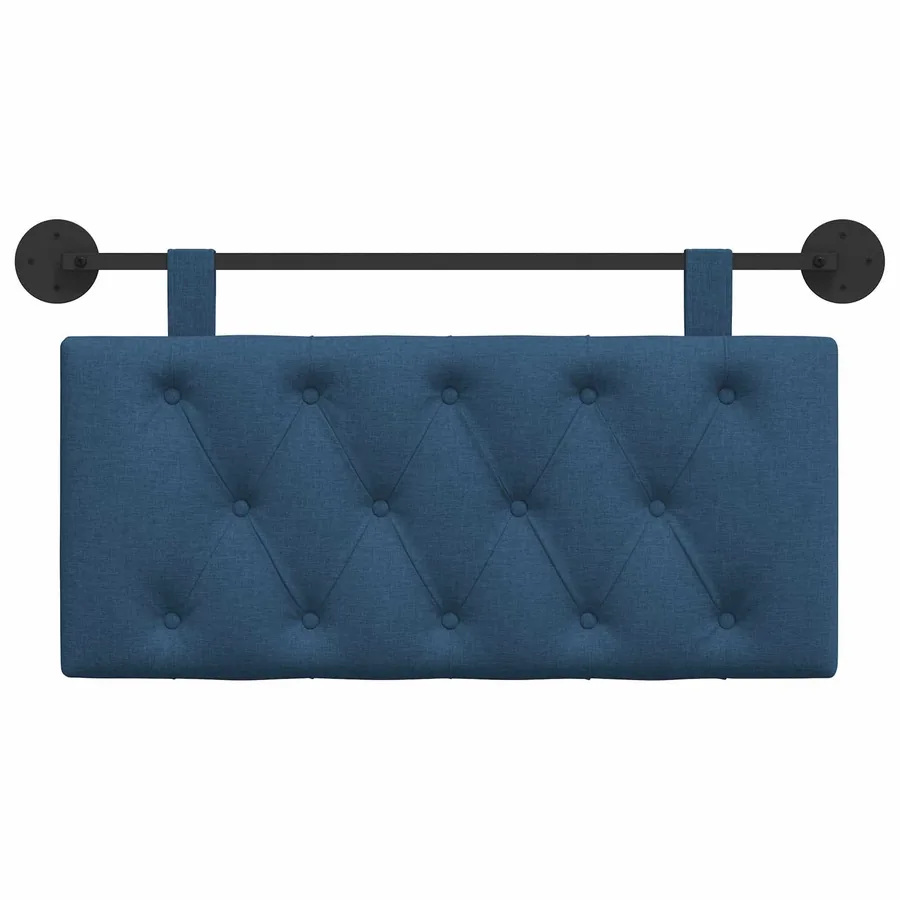 Tête de lit suspendue Bleu Tissu - 5